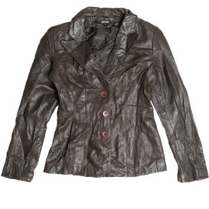 Dkny Leather Jacket - Etsy