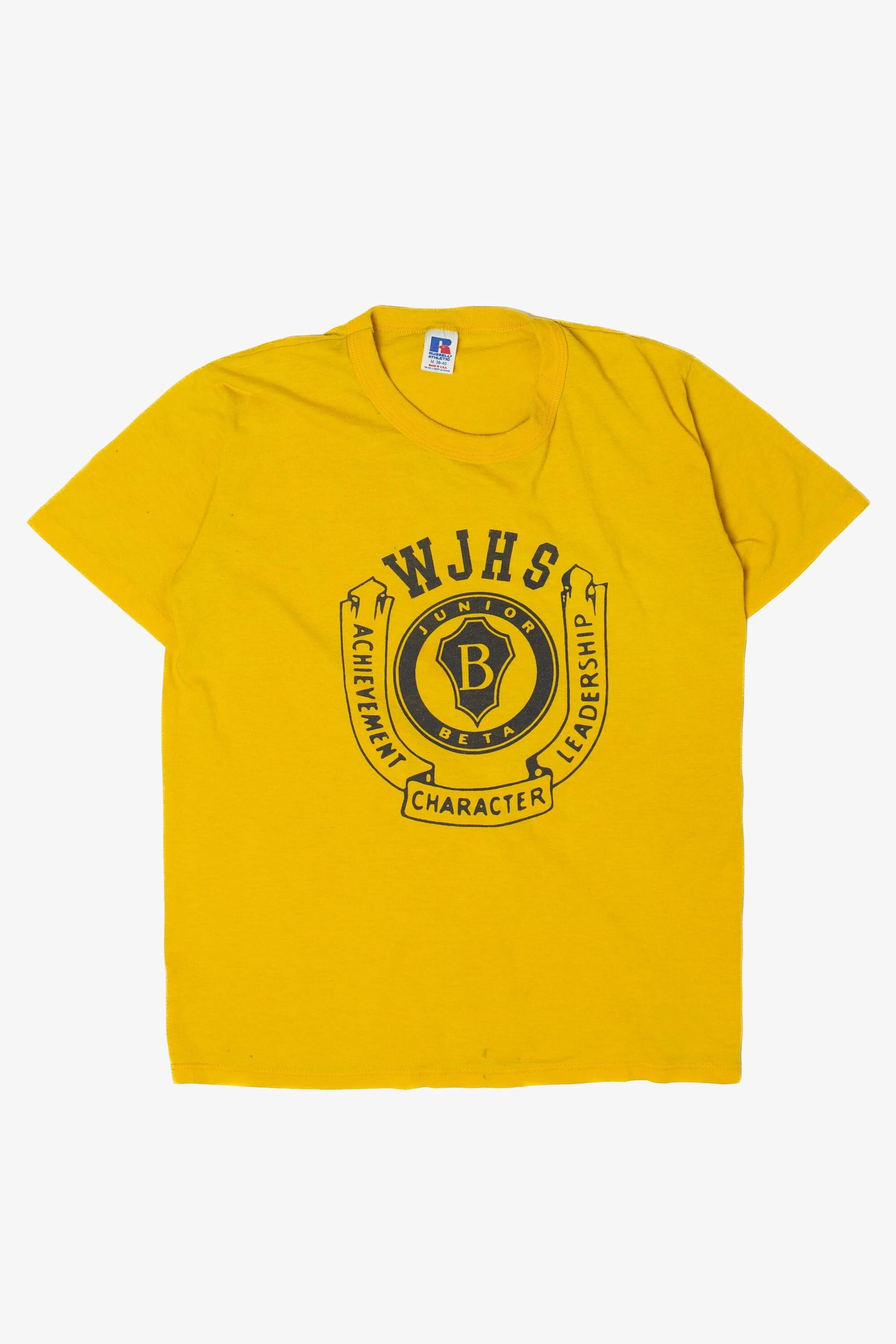 Vintage WJHS Junior Beta Achievement Character Leadership T-shirt 