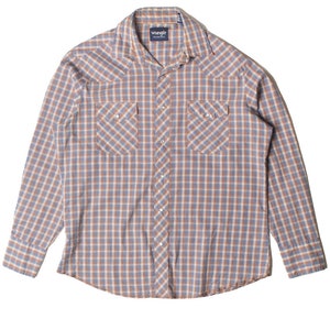 Vintage Wrangler geruit westernshirt met drukknopen