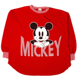 Vintage Mickey Pajama Top Sweatshirt (1990s)