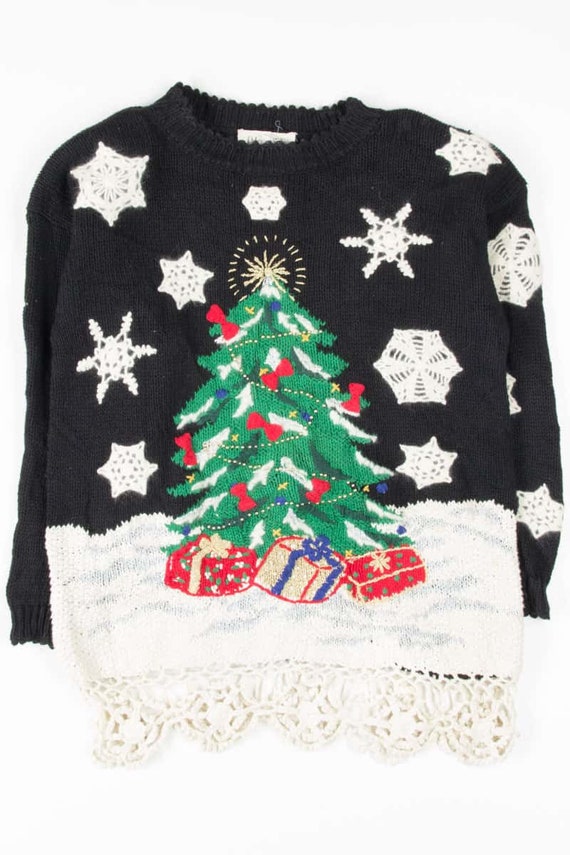 Black Ugly Christmas Pullover 53855 - image 2