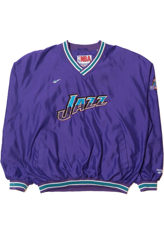 Vintage Utah Jazz NBA Reebok Nylon Pullover