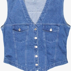 Vintage Westport Ltd. Denim Vest (1990s)