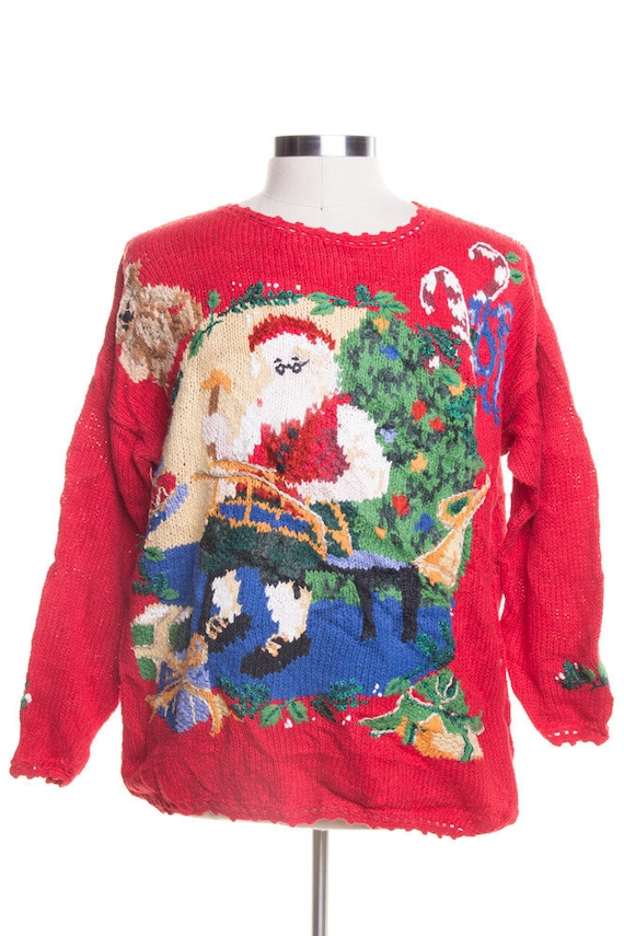 Red Ugly Christmas Pullover 45130 - image 1