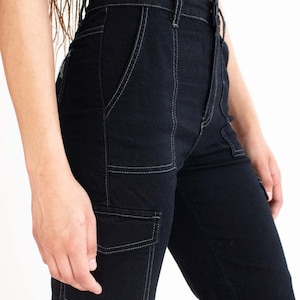 Black Stretch Carpenter Jeans