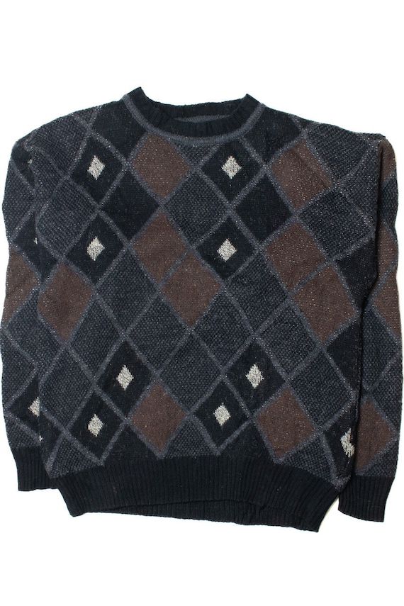 Vintage Neutral Diamond Knit Cambridge Classics 80