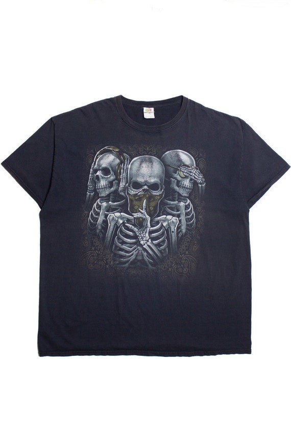 Vintage Skeleton Hear No Evil Speak No Evil See No