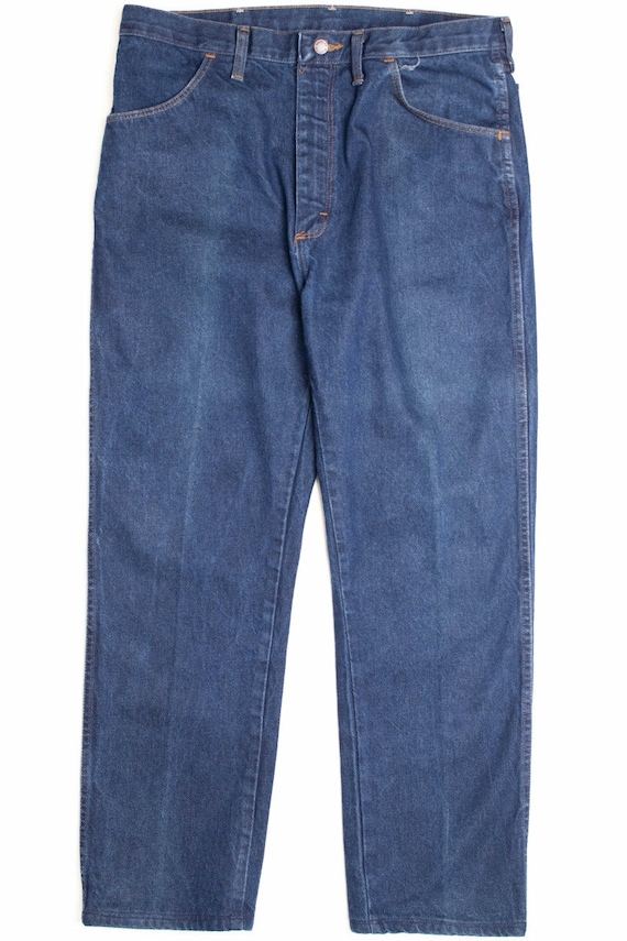 Dark Blue Rustler Denim Jeans