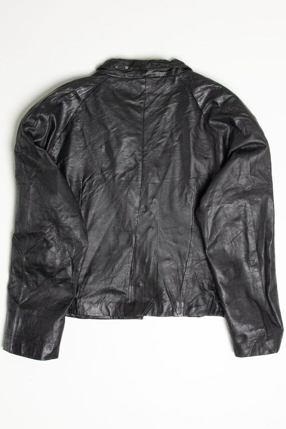 Short Collared Leather Jacket 254 - image 2
