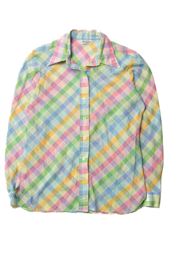 Vintage Wrangler Multi Pastel Button Up Shirt (197