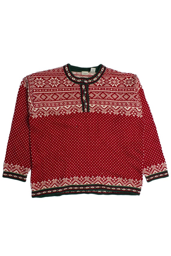 Vintage L.L. Bean Fair Isle Sweater (1990s) - image 2