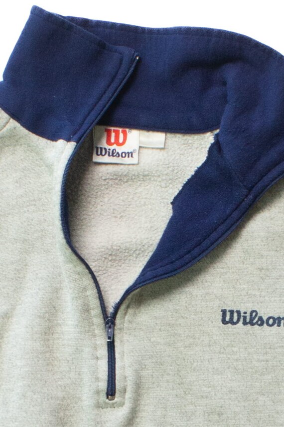 Vintage Wilson Half Zip Pullover Sweatshirt (1990… - image 3