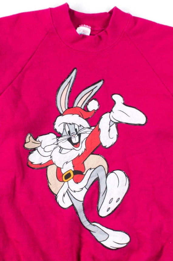 Magenta Bugs Bunny Christmas Sweatshirt 52676