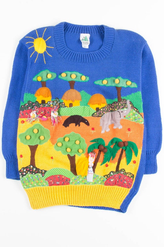 Vintage African Safari Sweater