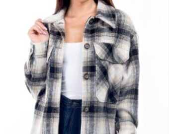 Chaqueta de cuadros Chandra