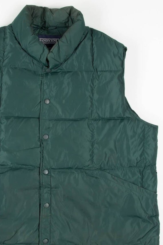 Forest Green Lands' End Down Vest