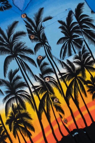 Sunset Palm Tree in Gear Hawaiian Shirt - Etsy