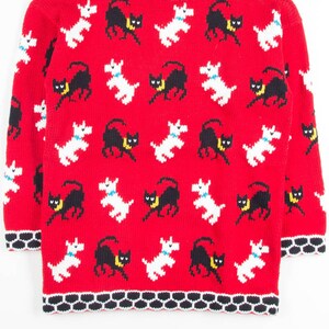 Vintage Red Dogs Sweater