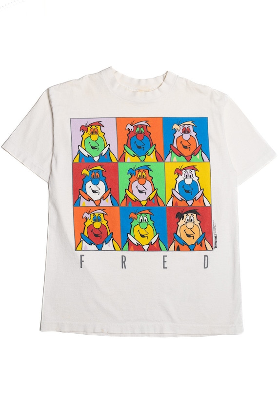 Vintage 1991 Warhol-Style "Fred" Flinstones T-Shir