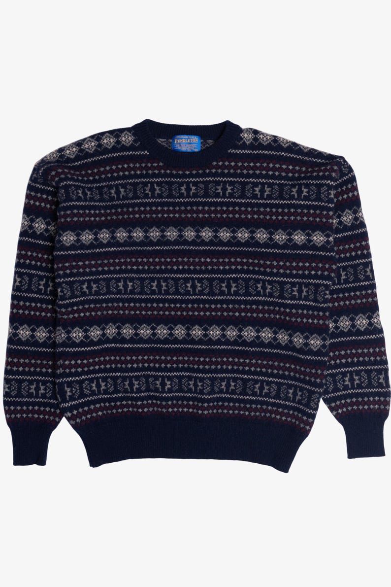 Vintage Pendleton Wool Fair Isle Sweater (1990s)