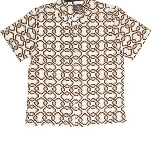Interlocking Squares Button Shirt