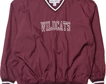 Vintage 90s Nike Navy Blue Nylon V Neck Pullover Windbreaker