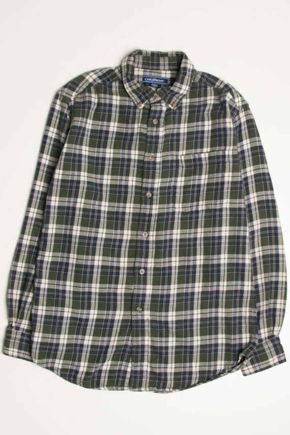 Green Croft & Barrow Flannel Shirt 4303 | Etsy