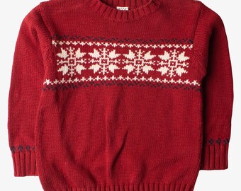 キッズ レッド アグリー クリスマス プルオーバー 63858