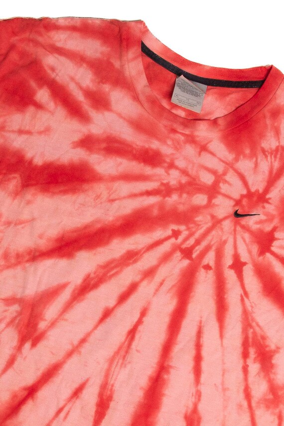 nike red tie dye shirt