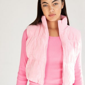 Corduroy Puffer Vest