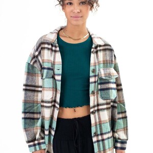 Plaid Green Shacket