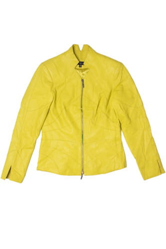 Chartreuse Juliana Leather Jacket