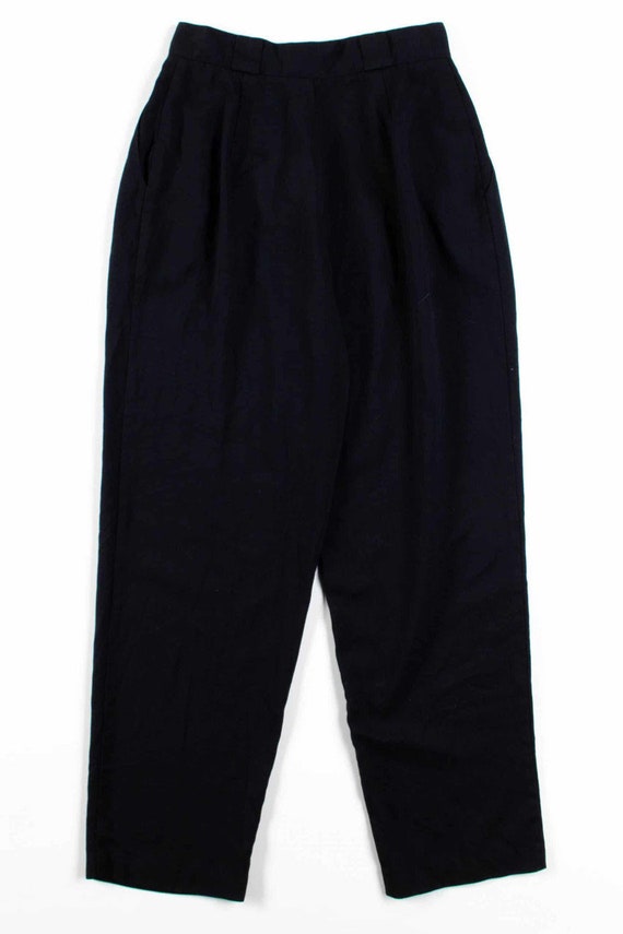 Black Pleated Pants (sz. 10) - image 3