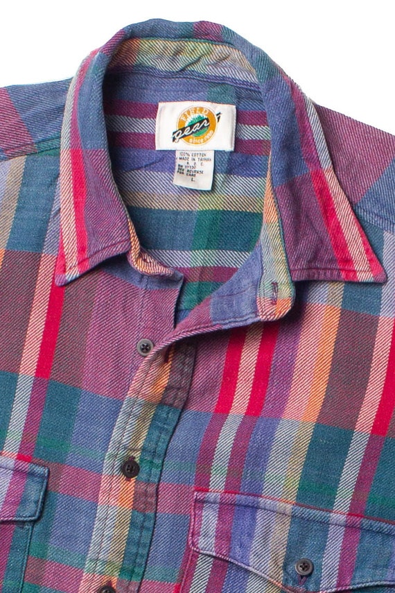 Vintage Multicolor Field Gear Flannel Shirt - image 2