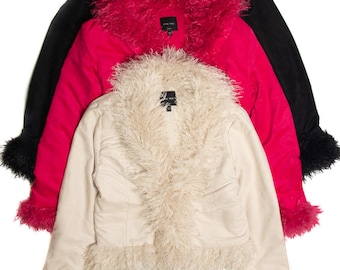 Pelzbesatz Wildlederjacke