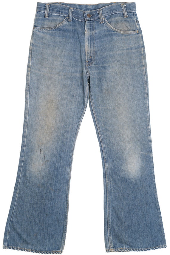 Vintage Levi's 1970's Orange Tab Distressed Denim 