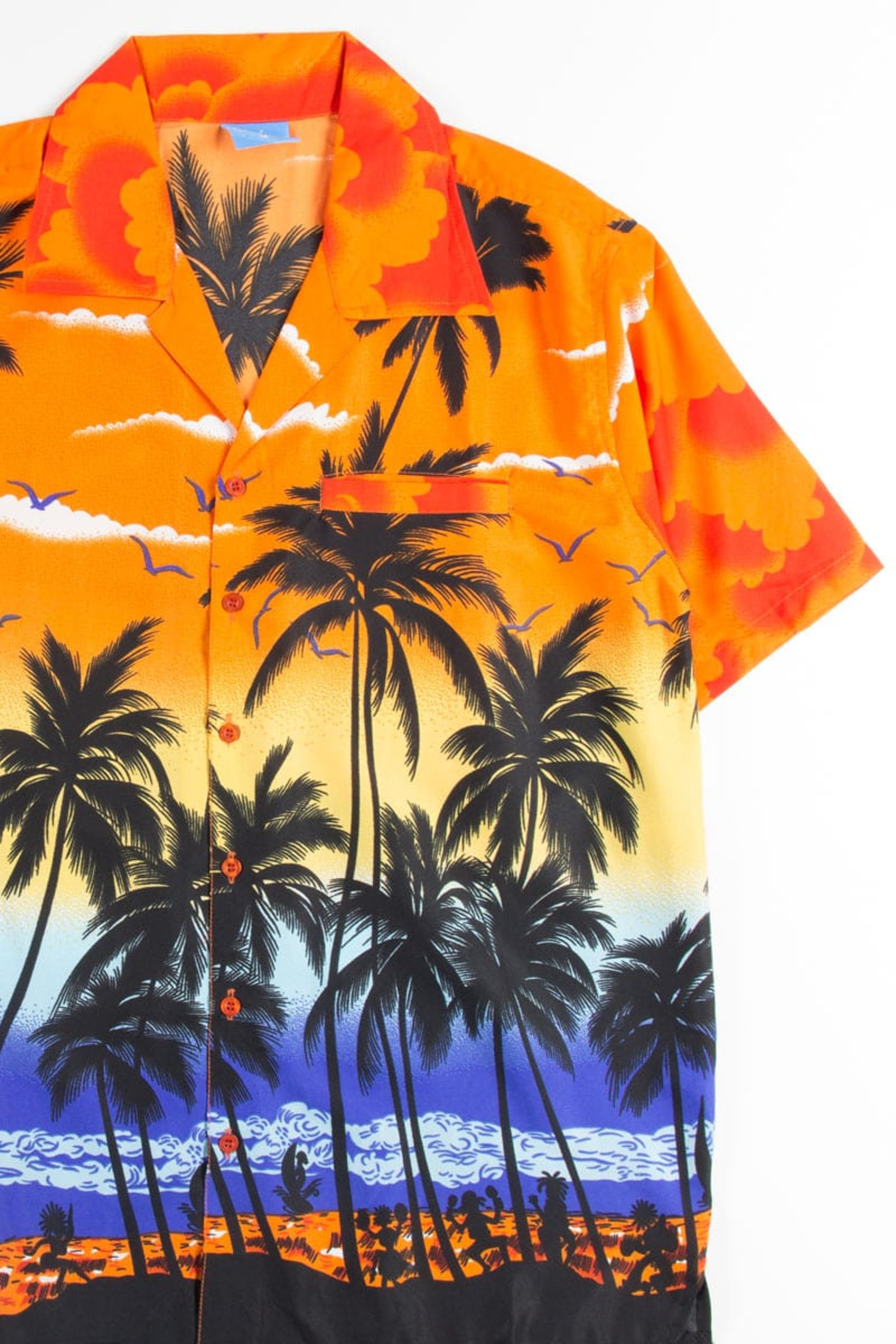 Discover Orange Sunset Dancers Hawaiian Shirt
