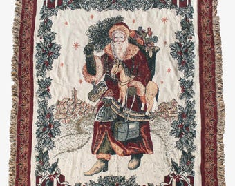 Vintage Saint Nicholas Blanket (1990s)