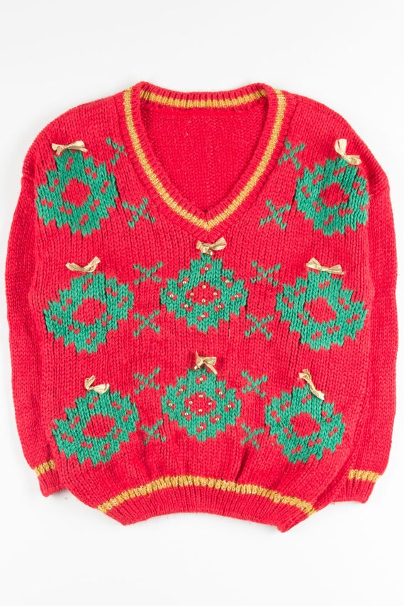Red Ugly Christmas Pullover 51159 - image 2