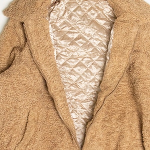 Beige Teddy Faux Fur Coat