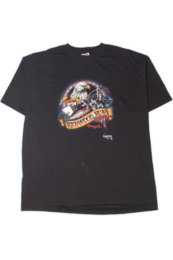 Vintage 1998 Redwood Run Biker T-shirt