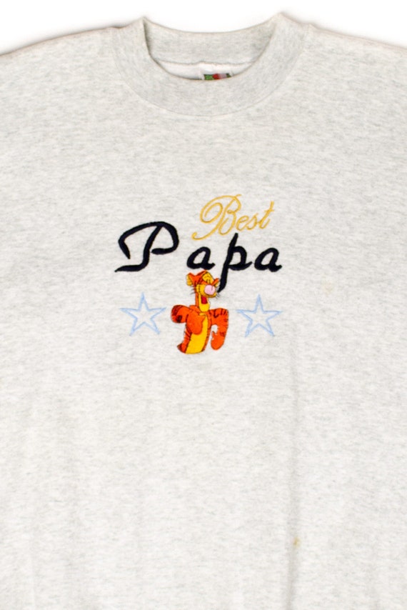 Vintage Bootleg Tigger 'Best Papa' Sweatshirt (199