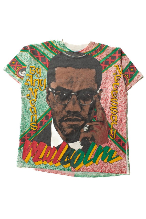 Rare Vintage Malcolm X 'By Any Means Necessary' T-