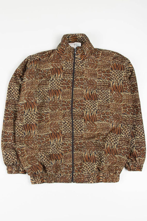 Checkered Animal Print 90s Jacket 18827 - image 2