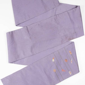 Vintage Stained Purple Fukuro Obi 119