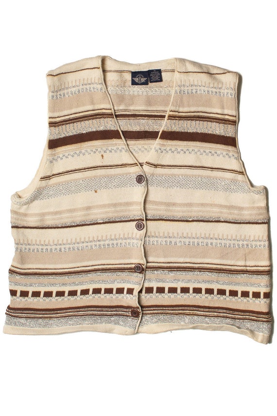 Vintage Striped Dockers Sweater Vest