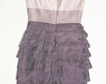 Shimmer Rüschen Adrianna Papell Party Kleid (Gr. 4)