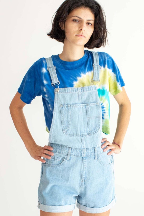 Light Wash Boyfriend Denim Overall 