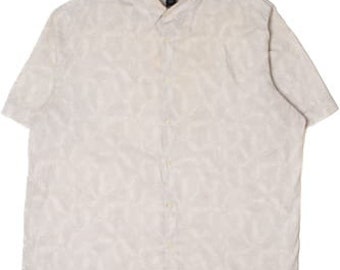 Chemise hawaïenne beige clair Palme