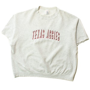 Moletom vintage Texas Aggies Cutoff (década de 1990)